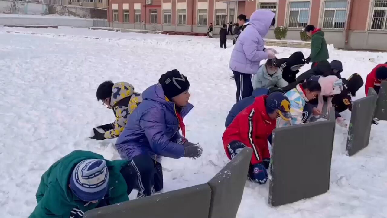 定了!接下来一周就在校园玩雪