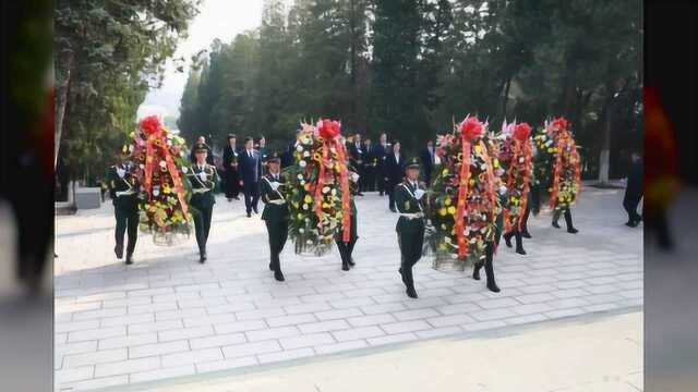 双桥区领导参加全市“烈士纪念日”向人民英雄敬献花篮仪式