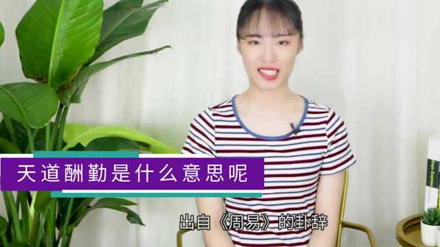 天道酬勤是什么意思呢?跟着小姐姐学成语,每天都能长知识