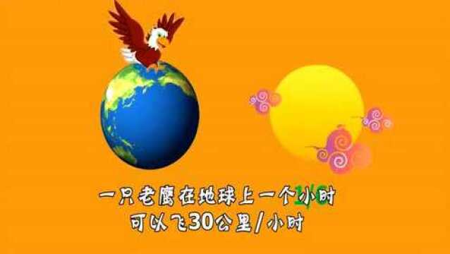 脑筋急转弯:一只老鹰放在月球上,它一个小时可以飞多少公里呢?