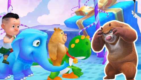 熊熊乐园游戏 光头强和熊二都有坐骑 只有熊大没有