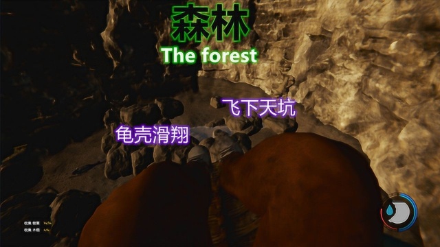 森林The forest::萌新下天坑之飞翔的龟壳!