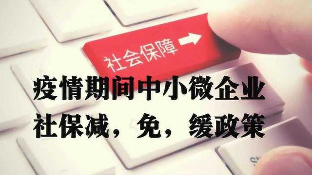 中小微企业社保减免政策已亮相,那么个人社保是否可以减免?