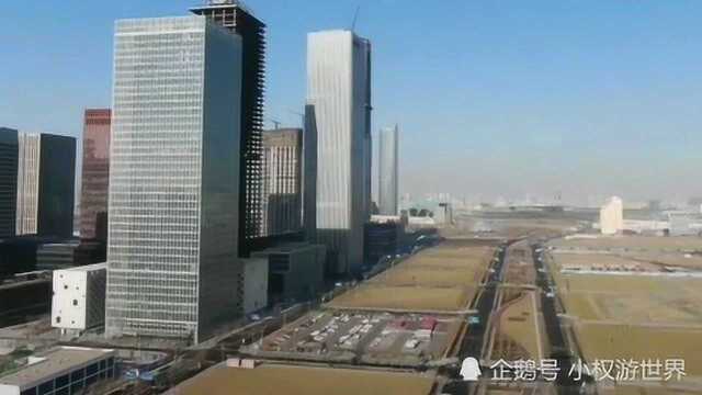 航拍天津滨海新区,这建筑直逼一线城市,太繁华了