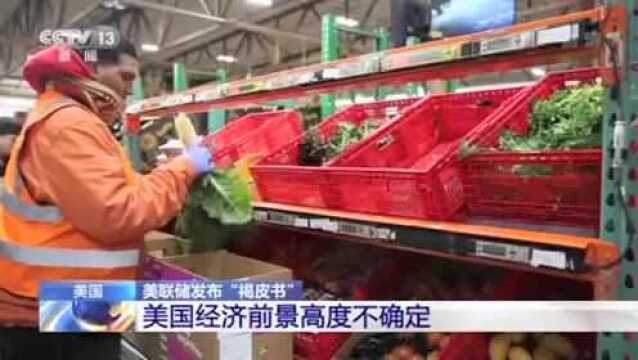 美联储发布“褐皮书”:美国经济前景高度不确定