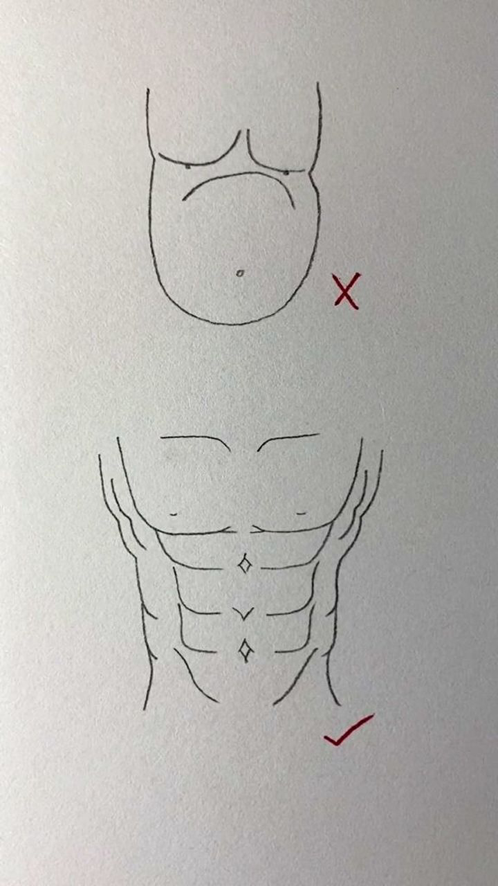腹肌的正确画法,听说帅哥都有六块腹肌?_腾讯视频
