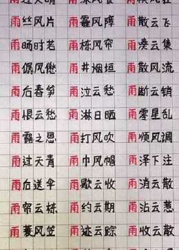 关于雨的四字成语，真是太全了，果断收藏一份