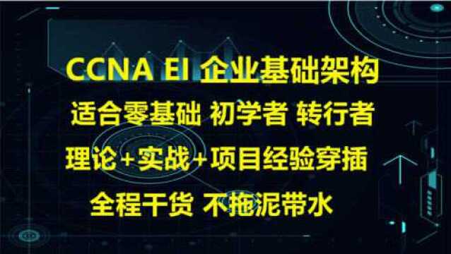 思科认证CCNA EI网络基础入门