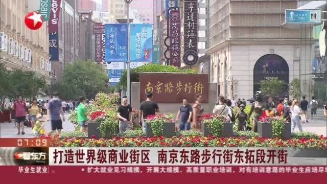 打造世界级商业街区 南京东路步行街东拓段开街