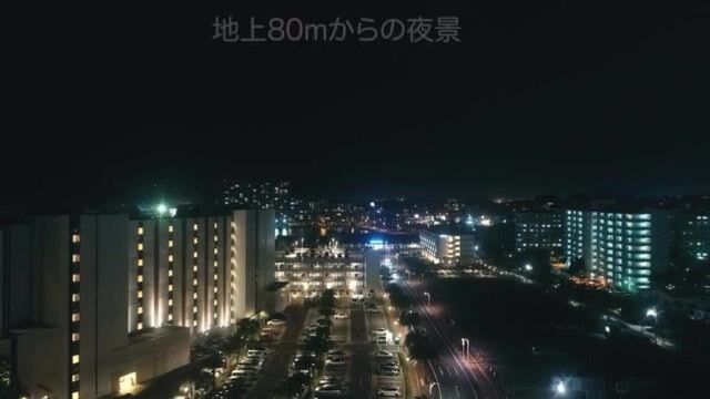 日本冲绳北谷航拍夜景,带你看不一样的北谷