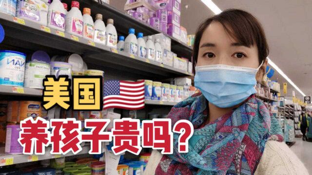 实拍美国婴儿用品价格,美国普通家庭能养几个孩子?美国福利好吗