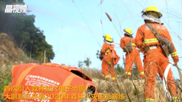 首次引入森林防火电子地图,大鹏新区开展2020年森林火灾应急演练