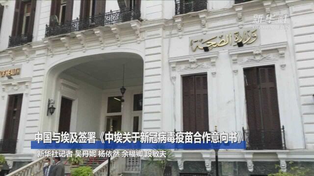 中国与埃及签署《中埃关于新冠病毒疫苗合作意向书》