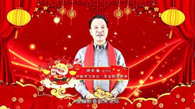 济南市社会公共安全防范协会秘书长杨中海新春大拜年