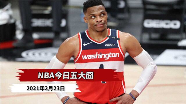 NBA今日五大囧!威少上不进空篮!米切尔这球没走步?