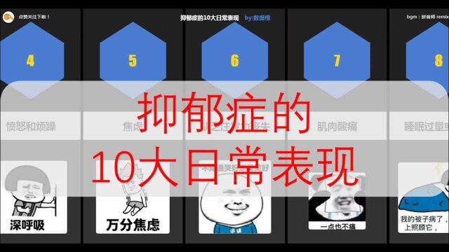 抑郁症的10大日常表现