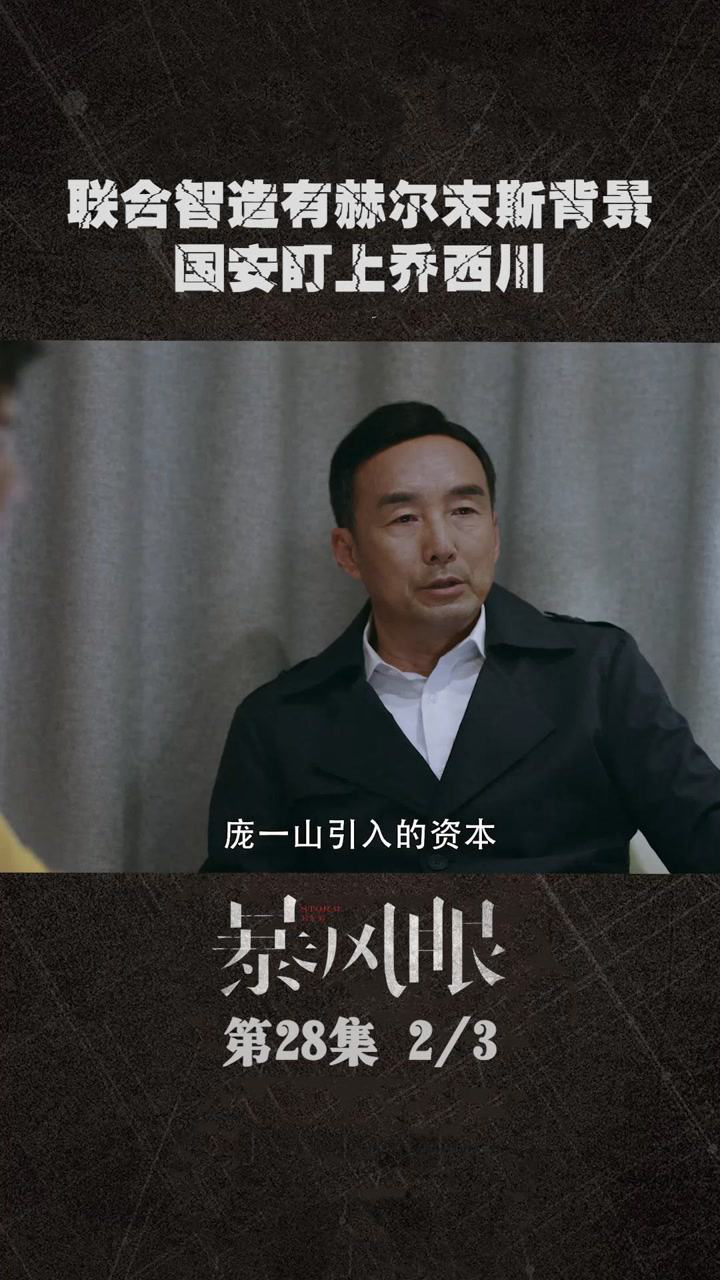 电视剧暴风眼赫子轩调查到联合智造是皮包公司背后竟是赫尔末斯集团