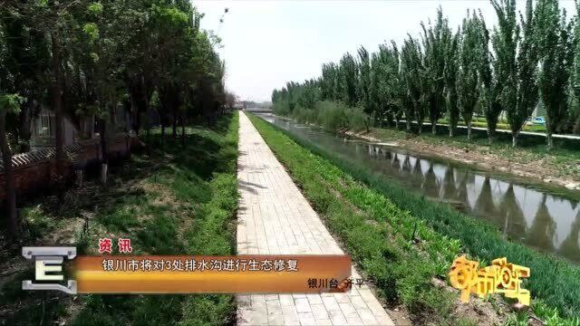 【资讯】银川市将对3处排水沟进行生态修复