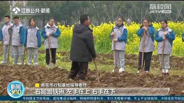 点赞中学生的“种地课” 下地制作山芋垄……他们这样学农