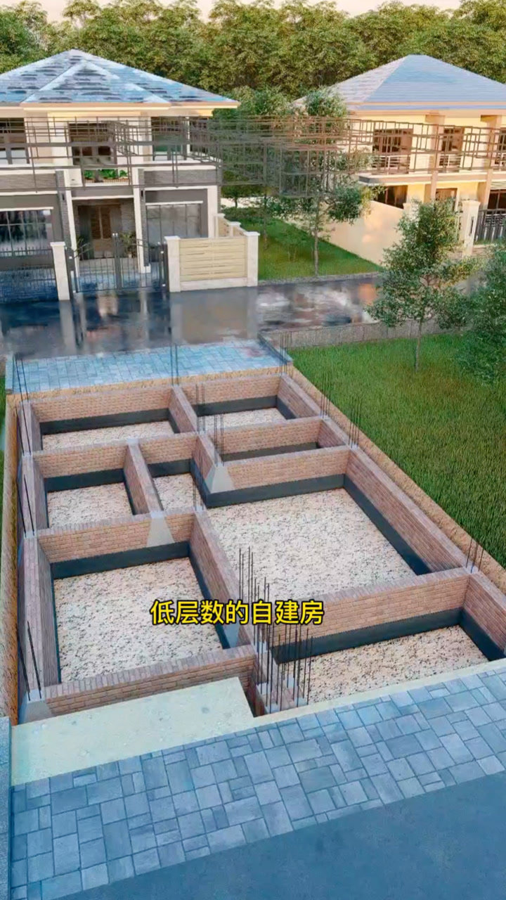 农村自建房,砖混结构就是这样建_腾讯视频
