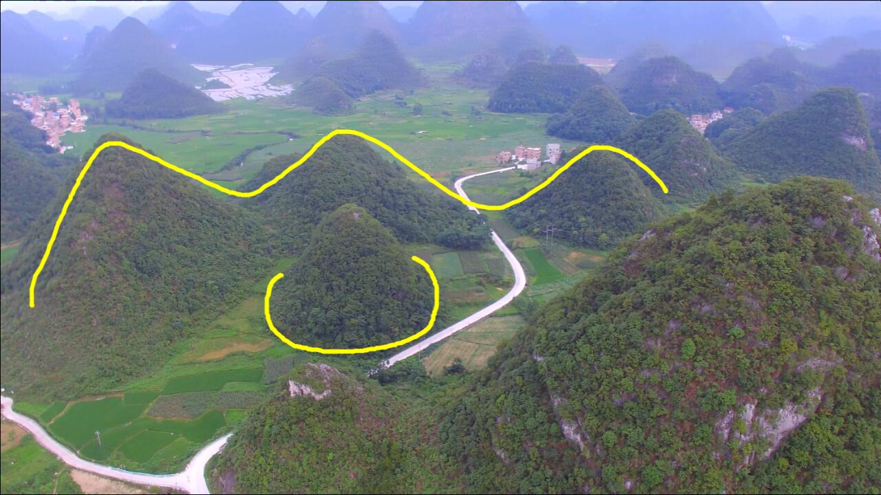 发现"笔架山,印笔完美,真是少见的风水宝地
