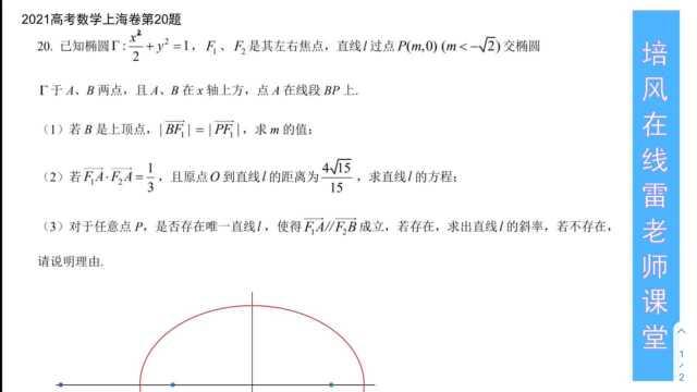 2021高考数学上海卷第20题之1