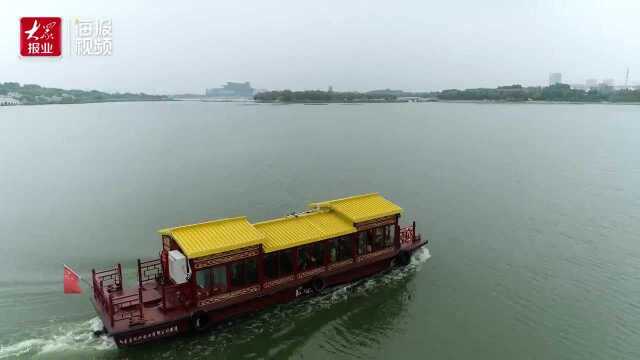 东营网红打卡地|水清岸绿赏美景 带您来东营广利河游船戏水!