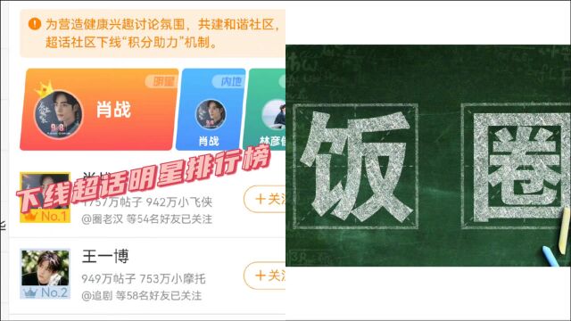 微博回应取消明星艺人榜单:目前明星超话排名已下线
