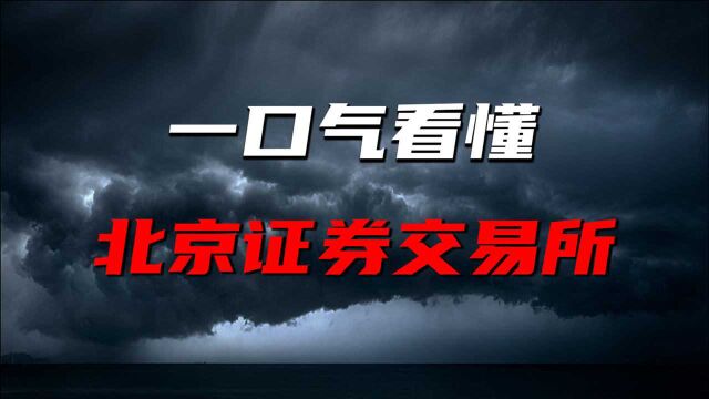 北京证券交易所来袭,背后是影响每个人的大棋局!