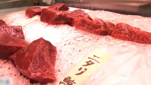 鲜鲸鱼肉首次登陆东京丰洲市场 老板竟称要让“食鲸文化”在日本复活