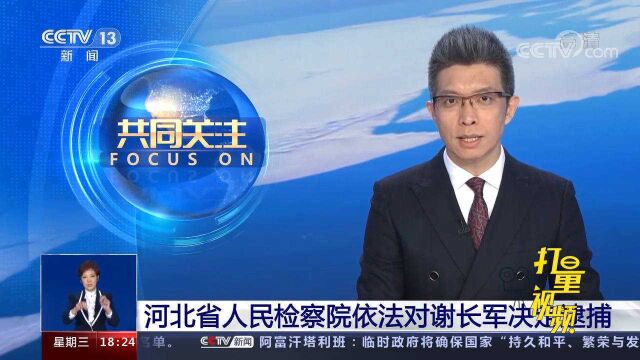 河北省人民检察院依法对谢长军决定逮捕