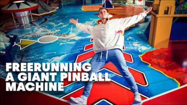 红牛跑酷2021新作:真人弹球机Human Pinball