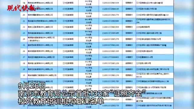 国庆不得开展学科类校外培训!记者实探南京首批复课机构