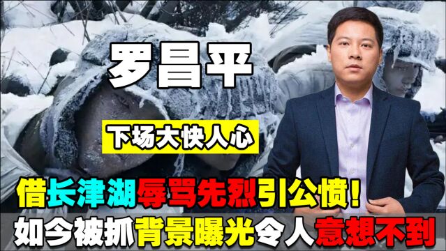 借长津湖辱骂先烈引公愤!大V罗昌平被抓,背景曝光令人意想不到