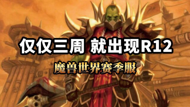 魔兽世界赛季轮回服PVP,仅仅三周就出现了R12军衔,速度真的太快