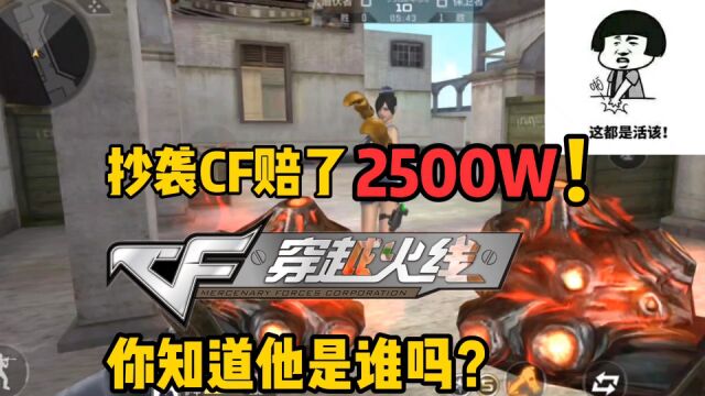 抄袭CF赔了2500W.,你知道他是谁吗?