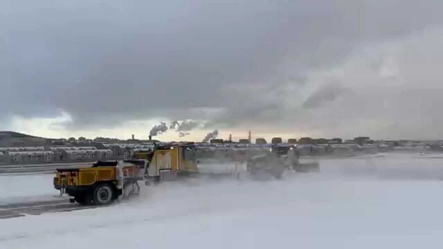 第一时间启动除冰雪预案 大连机场航班起降正常