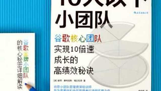 媲美谷歌|《如何管理10人以下小团队》:你也能打造最强小团队