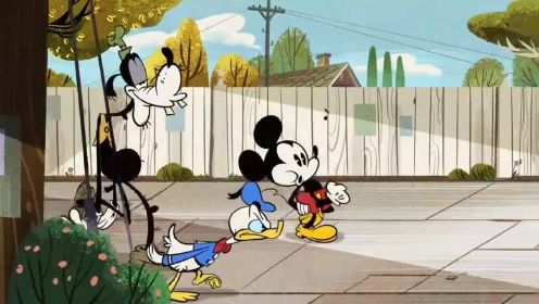 迪士尼经典动漫配音:米奇、唐老鸭和高飞被别人打了一顿，发生了什么诡异的事情呢？哈哈