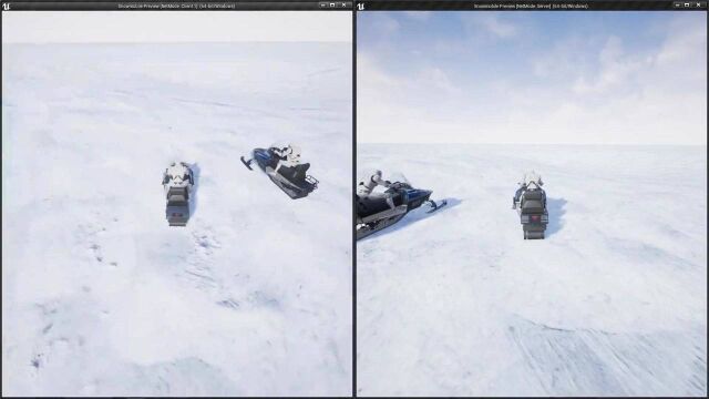 【RRCG】多人雪地艇完全装配动画Unreal Engine游戏素材资源