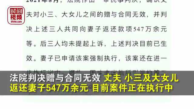 男子与“小三”育女后赠房赠款被妻子起诉 养了8年发现竟然是“喜当爹”......