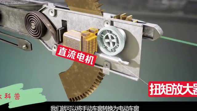 车窗是如何升降的?用手为什么按拉不动?3D动画详解工作原理