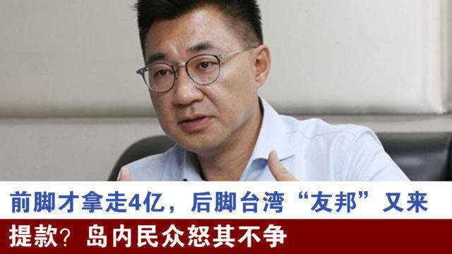 前脚才拿走4亿,后脚台湾“友邦”又来提款?岛内民众怒其不争