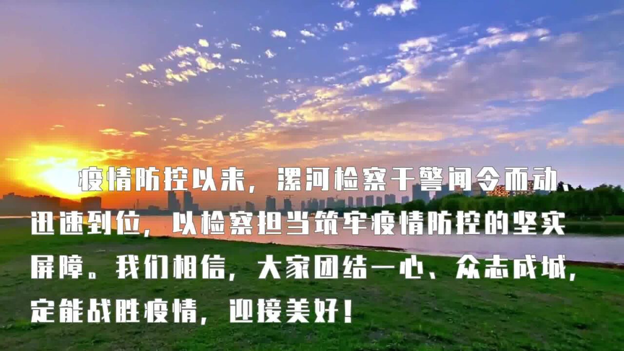 抗疫有我 漯检同行