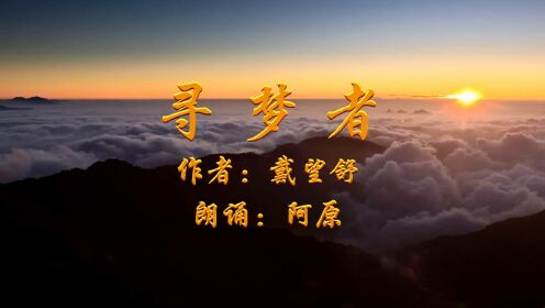 伴随着优美的音画进入戴望舒的诗寻梦者那美轮美奂的意境中