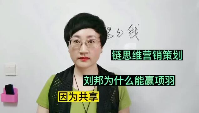 链思维营销策划:刘邦为什么能赢项羽?因为共享!