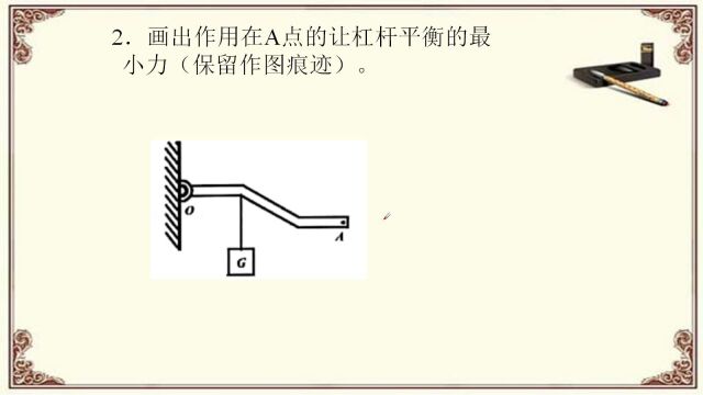 杠杆最小力专题