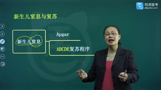 2022年阿虎医考儿科正高考试视频基础讲座 新生儿窒息与复苏01