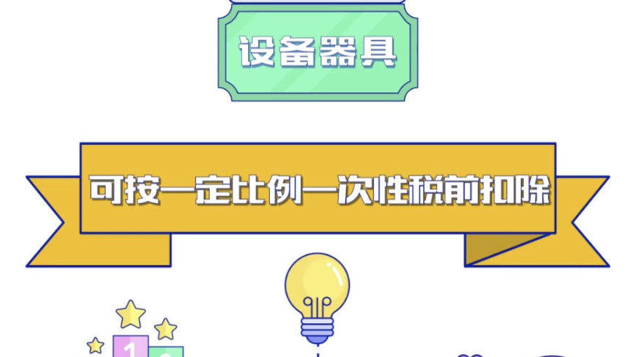 中小微企业购置哪些设备器具可以享受按比例一次性税前扣除优惠?