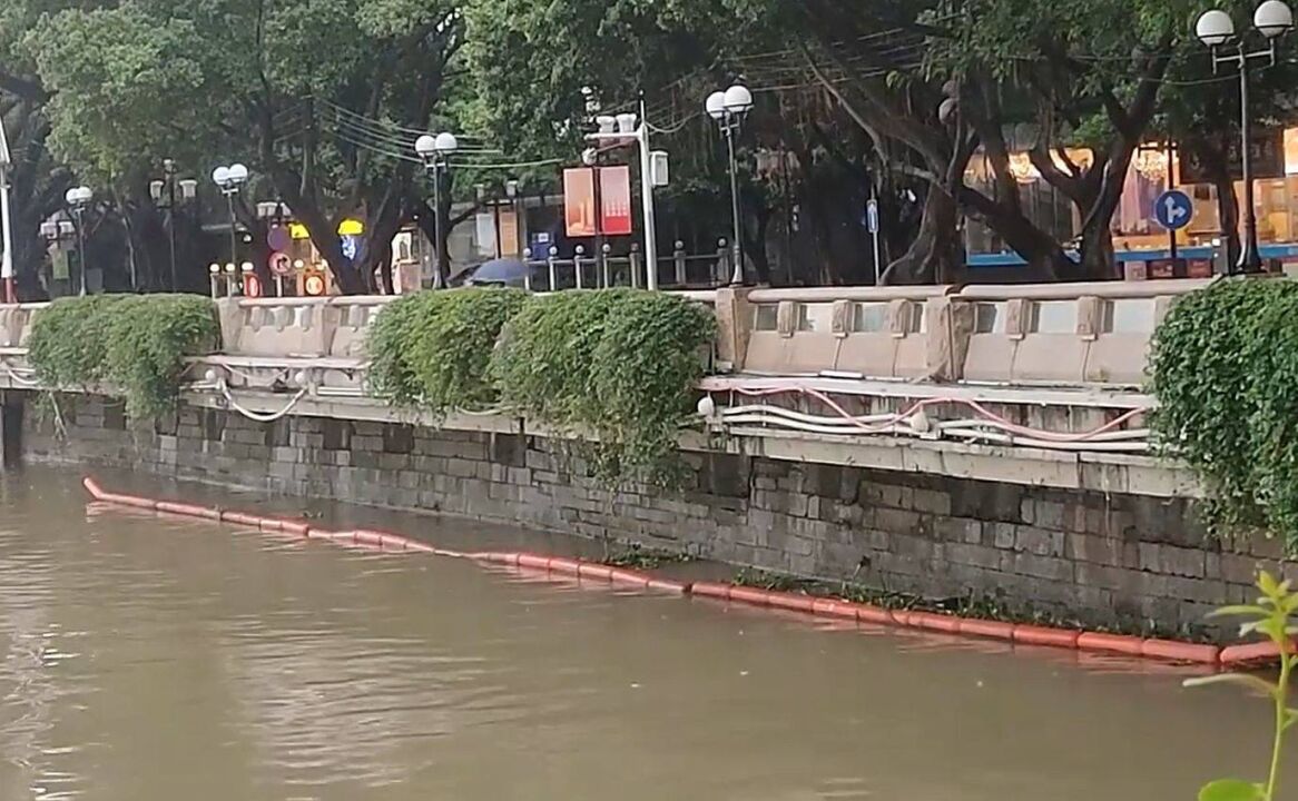 泼水中!广州多区发布暴雨预警,珠江将出现近两年来最高潮位